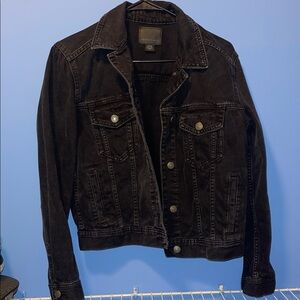 American Eagle Black Denim Jacket